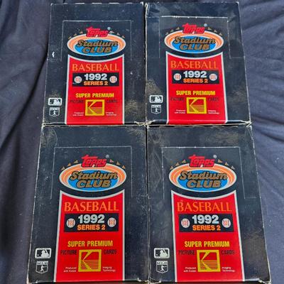 1992 Stadium Club Baseball Series 2 (4) Box Lot