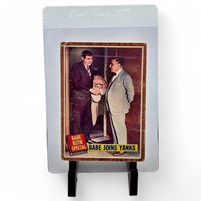 1962 Topps # 136 Babe Ruth Joins New York Yankees