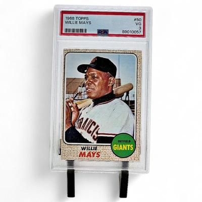 1968 Topps #50 Willie Mays PSA 3