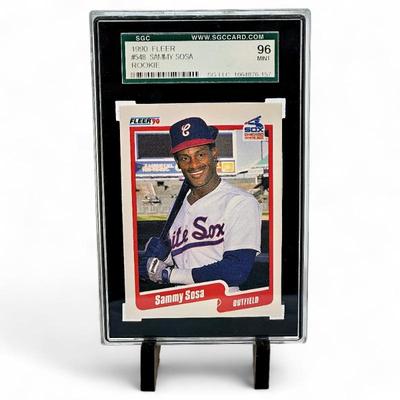 1990 Fleer #548 Sammy Sosa Rookie SGC 96 Mint