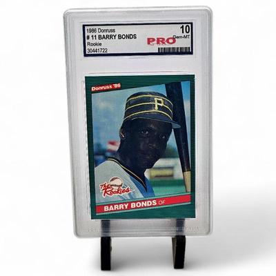 1986 Donruss #11 Barry Bonds Rookie PRO 10