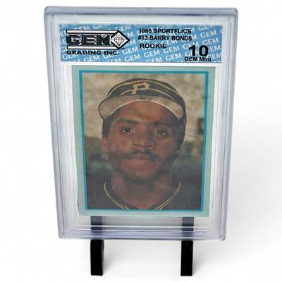 1986 Sportflics #13 Barry Bonds Rookie GEM Rookie