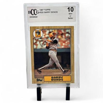 1987 Topps #320 Barry Bonds BCCG 10 Rookie