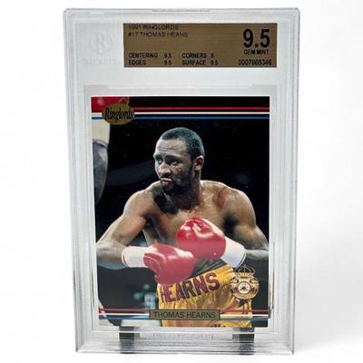 1991 Ringlords #17 Thomas Hearns BGS 9.5 Gem Mint