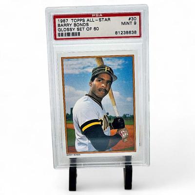1987 Topps All-Star #30 Barry Bonds Glossy Set of 60 PSA 9 Rookie