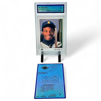 1989 Upper Deck #1 Ken Griffey Jr. Rookie CTA 5