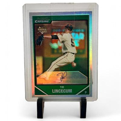2007 Bowman Chrome #217 Tim Lincecum Rookie Refractor