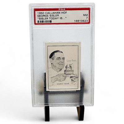 1950 Callahan HOF George Sisler PSA 7