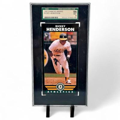 1993 Diamond Marks Rickey Henderson SGC 96 Mint