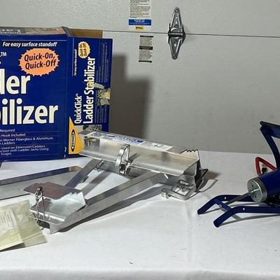 Ladder Stabilizer And Foot Pump
