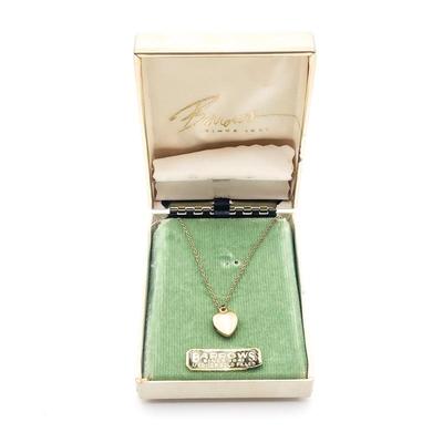 Sale Photo Thumbnail #139: Barrows 1/20-12K Gold-Filled Heart Pendant Necklace