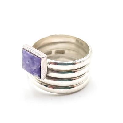 Sale Photo Thumbnail #71: DDD Dominique Dinouart Sterling Silver Purple Charoite Ring