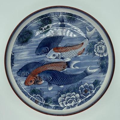 Sale Photo Thumbnail #296: Japanese Porcelain Koi Fish Decorative Bowl