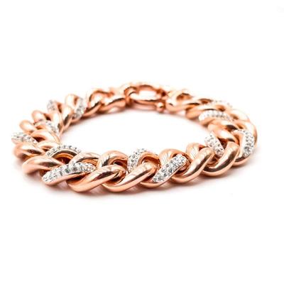 Sale Photo Thumbnail #199: Rose Gold-Tone Bracelet w/ Rhinestone Accents