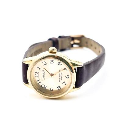 Sale Photo Thumbnail #239: Carriage Women’s Watch w/ Brown Leather Band, 1990s