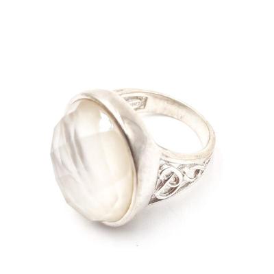 Sale Photo Thumbnail #121: Whitney Kelly 925 Sterling Silver Mother of Pearl Ring