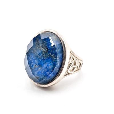 Sale Photo Thumbnail #115: Whitney Kelly Sterling Silver Ring w/ Faceted Lapis Lazuli