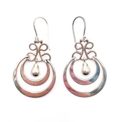 Sale Photo Thumbnail #187: Mexican Sterling Silver Dangle Earrings