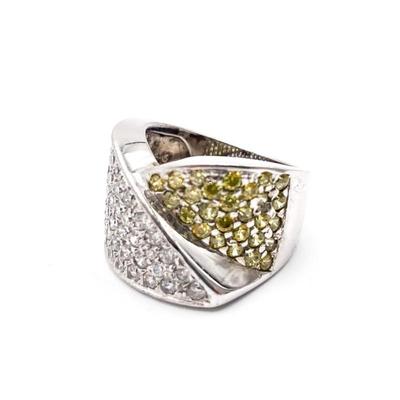 Sale Photo Thumbnail #280: Retro Style Sterling Silver CZ Ring