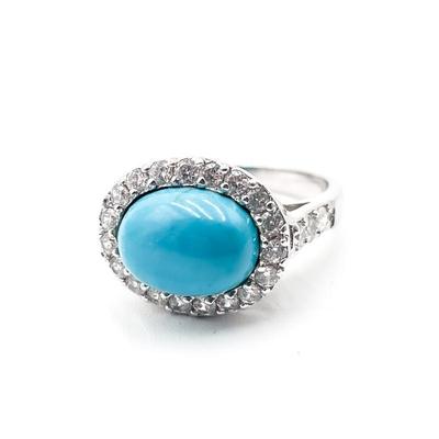 Sale Photo Thumbnail #109: Joseph Esposito Sterling Silver Turquoise Ring