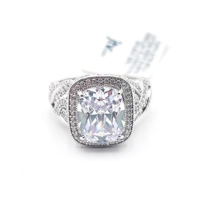 Sale Photo Thumbnail #84: Sterling 925 Edwardian-Style Moissanite Ring