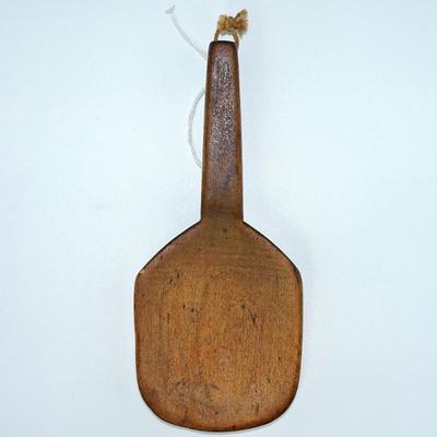 Sale Photo Thumbnail #62: Primitive Hand-Carved Wooden Butter Paddle