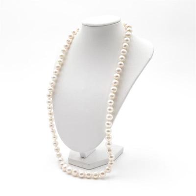 Sale Photo Thumbnail #21: Natural Freshwater White Pearl Necklace 23"