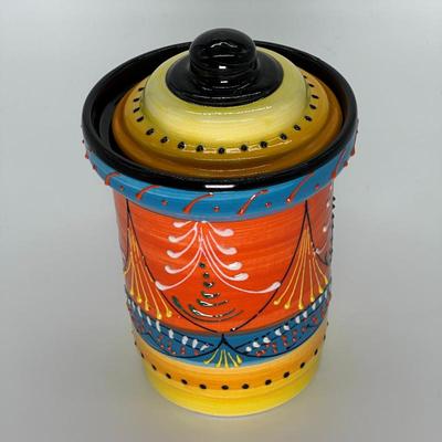 Sale Photo Thumbnail #305: El Poyeton Handpainted Ceramic Jar, Spain
