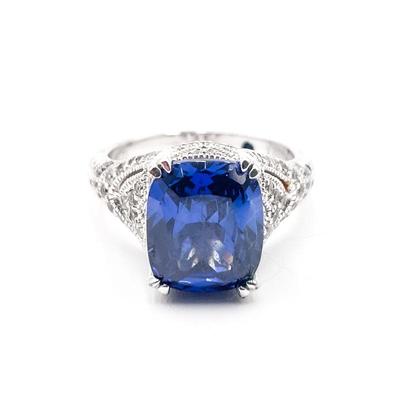 Sale Photo Thumbnail #86: Sterling 925 Vanna K for Bella Luce Ring w/ Blue Stone
