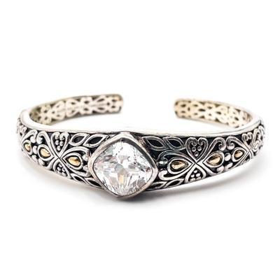 Sale Photo Thumbnail #1: Angela by John Hardy 925 Sterling Silver & 14K Gold Cuff