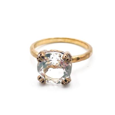Sale Photo Thumbnail #92: Sterling 925 Ring w/ Clear Gemstone