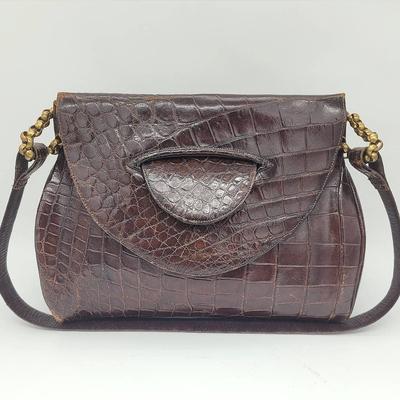 Vintage Alligator Handbag by Koret for Saks Fifth Avenue