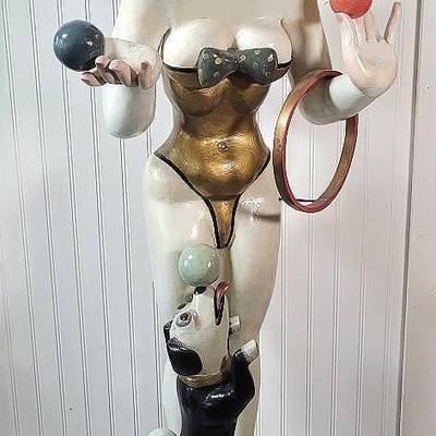 "Circus Girl" By Gregory Gorby | Circus Life Series | Wood Sculpture