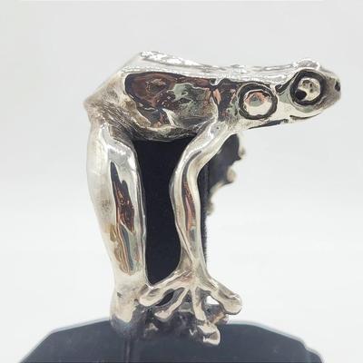 Sterling Silver Frong Cuff Bracelet by Clifton Nicholson, Jr.