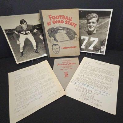 Woody Hayes Signed Ohio State Football Archive – 1952 Playbook, Player Notebook & Provenance from Bob Endres