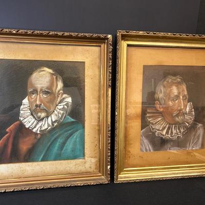 Antique Original Signed Art - Pastel - 1800's