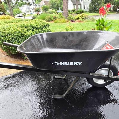 Husky Steel Wheelbarrow 6 Cubic Feet
