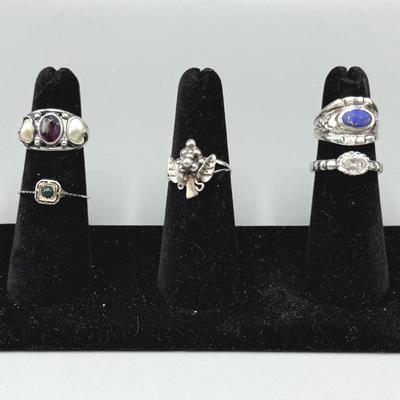Sterling Silver Rings With Stones
