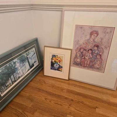 Signed Art Prints: Edna Hibel Mother Earth, Jerry Ellis 
