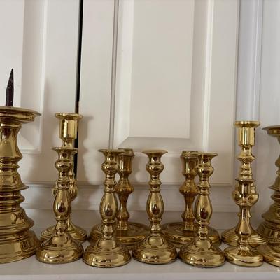 Assortment Of Brass Candlesticks-Va Metal Crafters, Baldwin