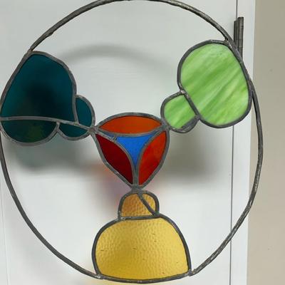 Vintage Hanging Stained Glass 