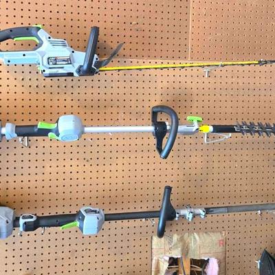 3 E GO Battery Powered Yard Tools Trimmers