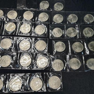 Collection Of Canadian Commemorative WWII $5 Coins