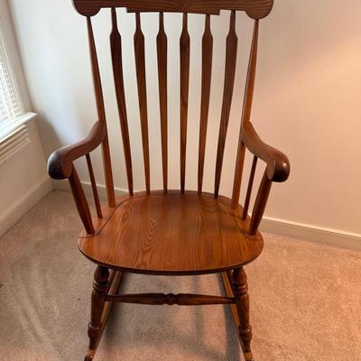 Windsor Style Wooden Rocking Chair