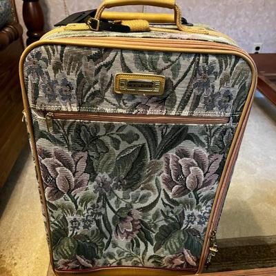 Vintage Tapestry Suitcase