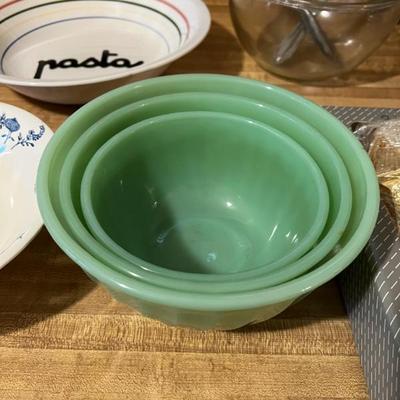 Vintage  Fire King Serving Bowls