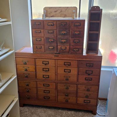 Vintage apothecary cabinets