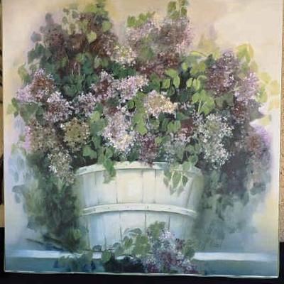 Kg220 lilac gathering by andrea devon on canvas