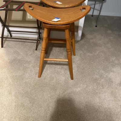 Sale Photo Thumbnail #97: 2 Amish made stools
