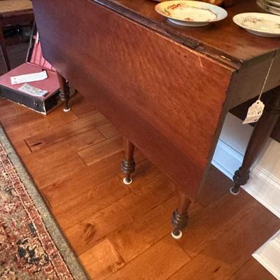 Sale Photo Thumbnail #88: Antique drop leaf table
